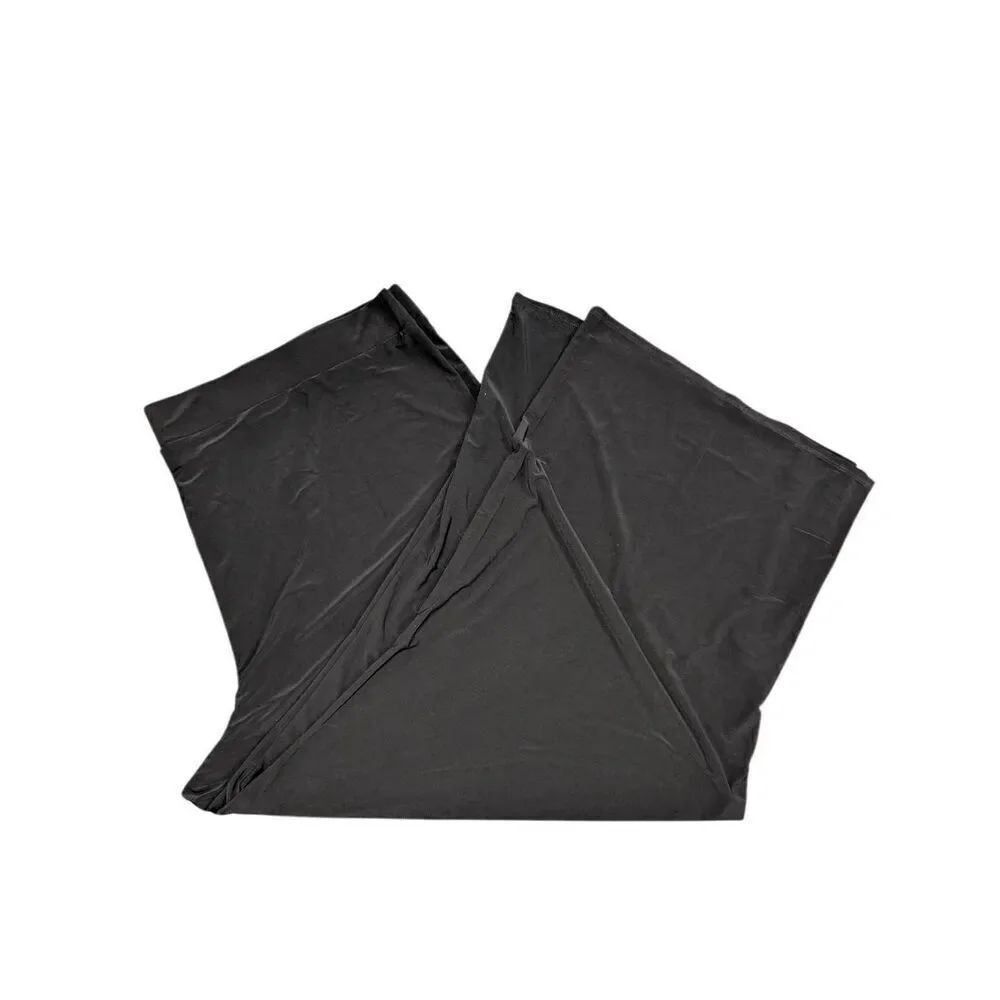 Maurices Black Elastic Waist Pull On Wide Leg Pants Women's Size 4XL